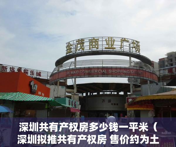 深圳共有产权房多少钱一平米（深圳拟推共有产权房 售价约为土地出让时市场价的50%）