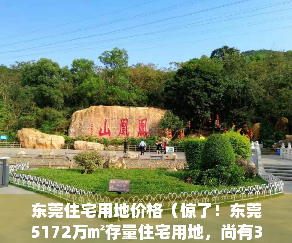 东莞住宅用地价格（惊了！东莞5172万㎡存量住宅用地，尚有3成待售）(东莞住宅用地竞买调控升级)