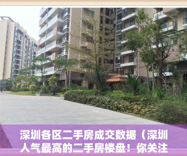 深圳各区二手房成交数据（深圳人气最高的二手房楼盘！你关注过这些小区吗？）