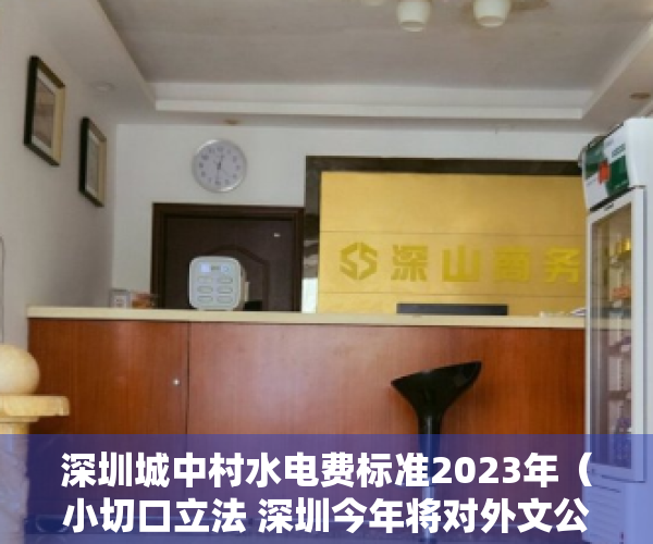 深圳城中村水电费标准2023年（小切口立法 深圳今年将对外文公示语及城中村水电气价格展开立法）