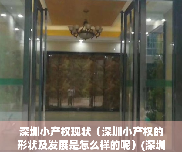 深圳小产权现状（深圳小产权的形状及发展是怎么样的呢）(深圳小产权新政)