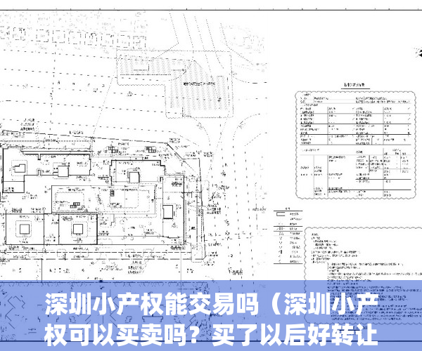 深圳小产权能交易吗（深圳小产权可以买卖吗？买了以后好转让吗？）(深圳小产权房可以买吗?要什么手续?)