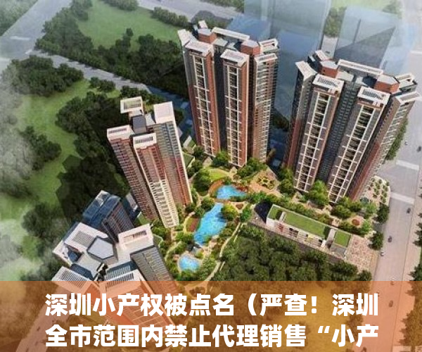 深圳小产权被点名（严查！深圳全市范围内禁止代理销售“小产权房”）(深圳限制小产权房交易)
