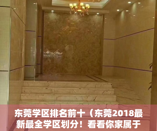 东莞学区排名前十（东莞2018最新最全学区划分！看看你家属于哪个学区？）