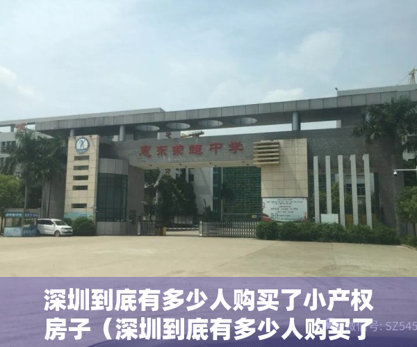 深圳到底有多少人购买了小产权房子（深圳到底有多少人购买了小产权房？）