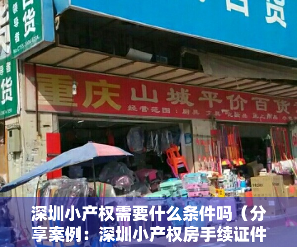深圳小产权需要什么条件吗（分享案例：深圳小产权房手续证件造假，防不胜防！）