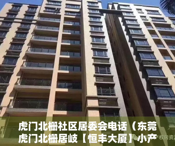 虎门北栅社区居委会电话（东莞虎门北栅居岐【恒丰大厦】小产权房最新开盘出售 碧桂园为邻 均价4300元）