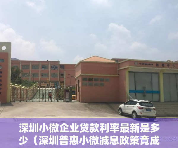 深圳小微企业贷款利率最新是多少（深圳普惠小微减息政策竟成房贷“利息补贴”？贷款中介：经营性贷款可买房，减息后利率最低28%）