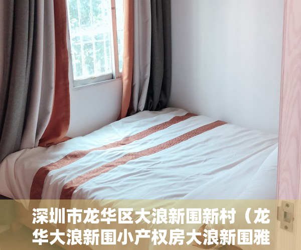 深圳市龙华区大浪新围新村（龙华大浪新围小产权房大浪新围雅居20万一套起房源真实吗？）