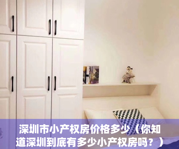 深圳市小产权房价格多少（你知道深圳到底有多少小产权房吗？）(2020年深圳小产权现状)