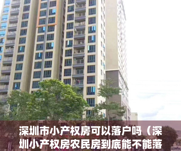 深圳市小产权房可以落户吗（深圳小产权房农民房到底能不能落户？）(深圳小产权房可以落户吗?小产权落户需要什么资料?)