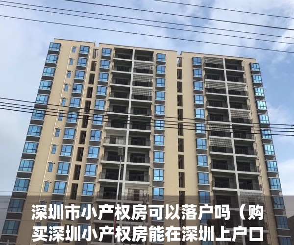 深圳市小产权房可以落户吗（购买深圳小产权房能在深圳上户口吗？）(深圳小产权可以入户口吗)