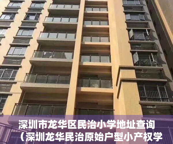 深圳市龙华区民治小学地址查询（深圳龙华民治原始户型小产权学区房【民治壹城府】大型停车场，深圳东莞最便宜性价比最高的小产权房村委统建楼集资房一手房楼盘可以买卖）