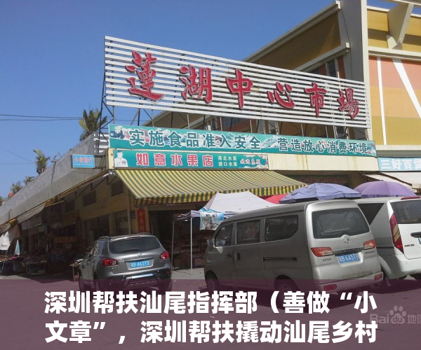 深圳帮扶汕尾指挥部（善做“小文章”，深圳帮扶撬动汕尾乡村产业大效益）