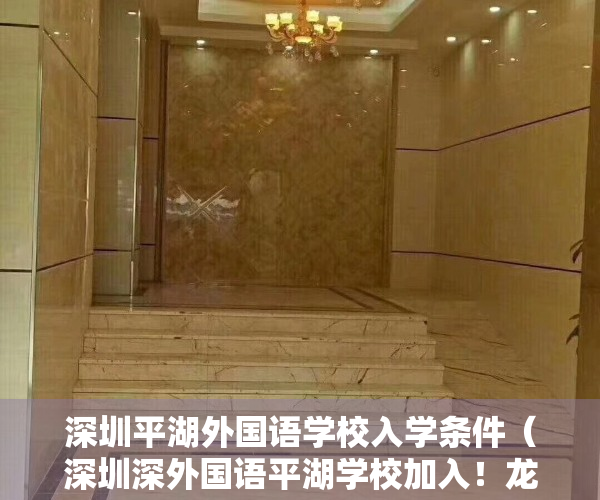 深圳平湖外国语学校入学条件（深圳深外国语平湖学校加入！龙岗区四大名校聚齐！龙城坂田、宝龙平湖均有分布）