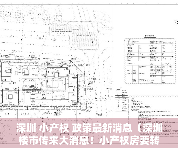 深圳 小产权 政策最新消息（深圳楼市传来大消息！小产权房要转正？产办类需补缴50%的地价）