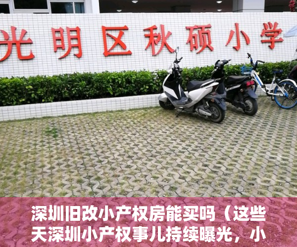 深圳旧改小产权房能买吗（这些天深圳小产权事儿持续曝光，小产权房回迁房躺在也中枪！）