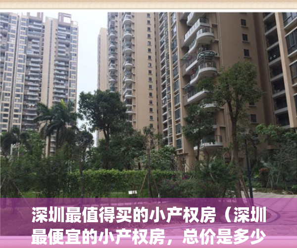 深圳最值得买的小产权房（深圳最便宜的小产权房，总价是多少？）(深圳小产权推荐)