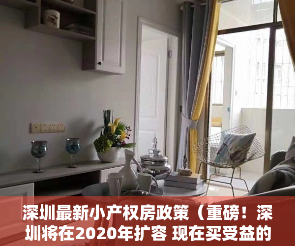 深圳最新小产权房政策（重磅！深圳将在2020年扩容 现在买受益的小产权要便宜几十万！）