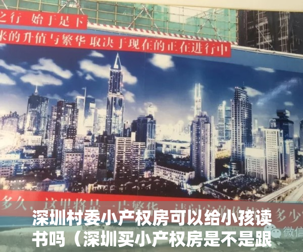 深圳村委小产权房可以给小孩读书吗（深圳买小产权房是不是跟“村委”有关系，真的重要吗？）