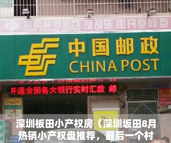 深圳板田小产权房（深圳坂田8月热销小产权盘推荐，最后一个村委盖章+双地铁口，豪华两房仅598万）