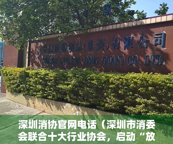 深圳消协官网电话（深圳市消委会联合十大行业协会，启动“放心消费粤行动”）