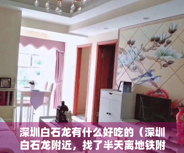 深圳白石龙有什么好吃的（深圳白石龙附近，找了半天离地铁附近的房子，结果有点失望你咋看）