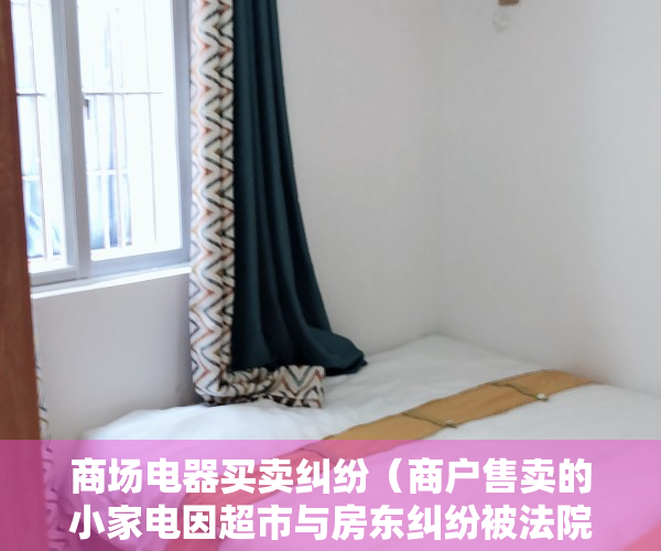 商场电器买卖纠纷（商户售卖的小家电因超市与房东纠纷被法院交由后者保管，7年要不回）