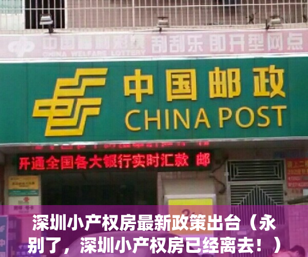 深圳小产权房最新政策出台（永别了，深圳小产权房已经离去！）(深圳小产权房最新政策2020)