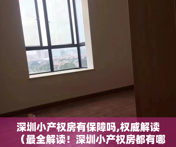 深圳小产权房有保障吗,权威解读（最全解读！深圳小产权房都有哪些证件）