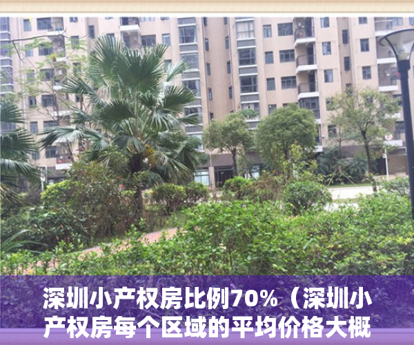 深圳小产权房比例70%（深圳小产权房每个区域的平均价格大概在什么范围呢？）