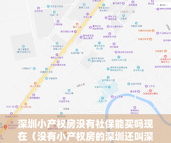 深圳小产权房没有社保能买吗现在（没有小产权房的深圳还叫深圳吗）(深圳有小产权房不能买商品房)