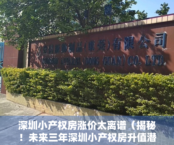 深圳小产权房涨价太离谱（揭秘！未来三年深圳小产权房升值潜力最大的区域！）