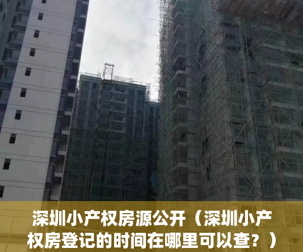 深圳小产权房源公开（深圳小产权房登记的时间在哪里可以查？）(深圳小产权官网)