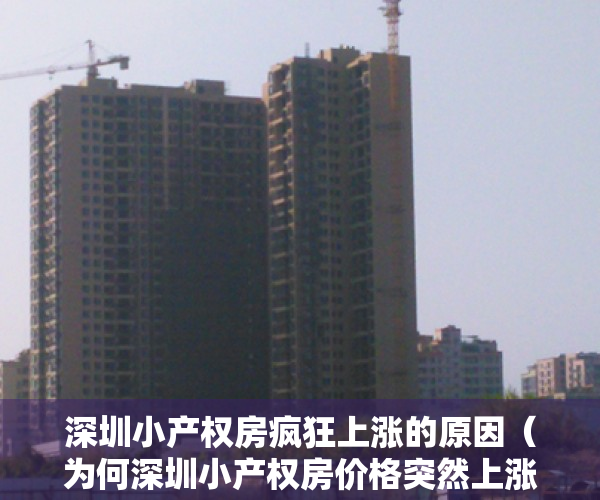 深圳小产权房疯狂上涨的原因（为何深圳小产权房价格突然上涨，原因你知道吗？）