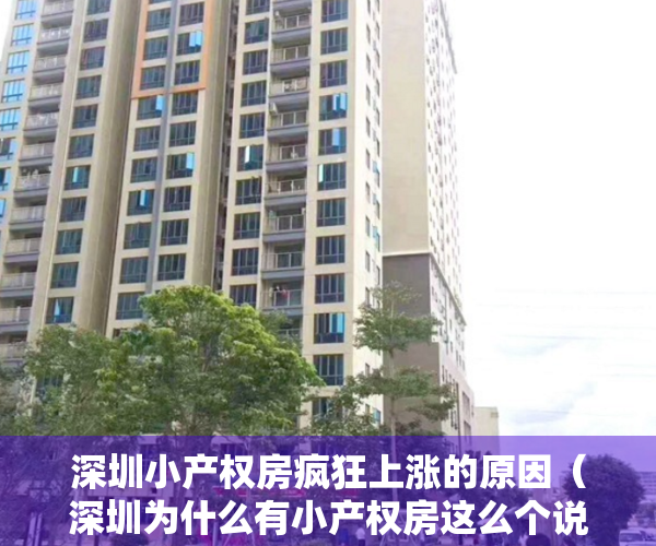 深圳小产权房疯狂上涨的原因（深圳为什么有小产权房这么个说法？小产权房的诞生与成长！）