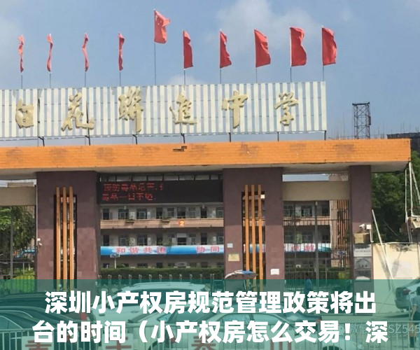 深圳小产权房规范管理政策将出台的时间（小产权房怎么交易！深圳小产权房最关注的几个问题？）