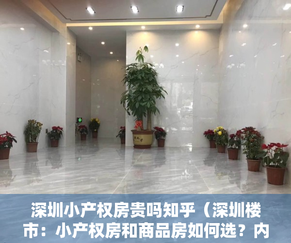 深圳小产权房贵吗知乎（深圳楼市：小产权房和商品房如何选？内行人讲出实情）