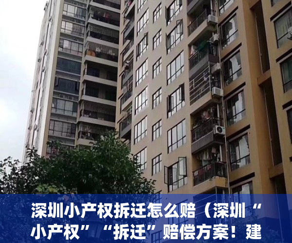 深圳小产权拆迁怎么赔（深圳“小产权”“拆迁”赔偿方案！建议收藏！）(深圳 小产权 拆迁)