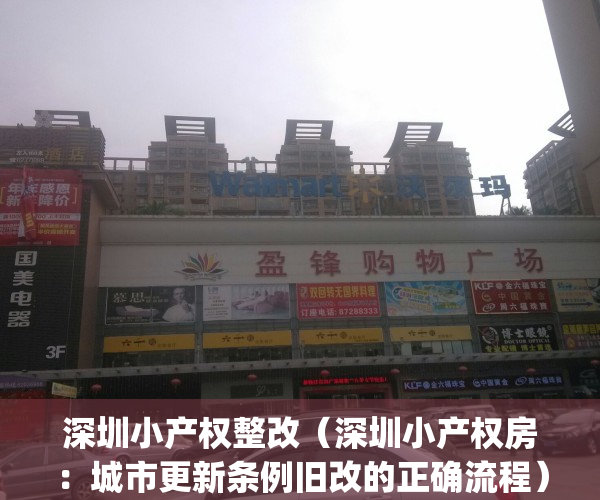 深圳小产权整改（深圳小产权房：城市更新条例旧改的正确流程）(深圳整治小产权)