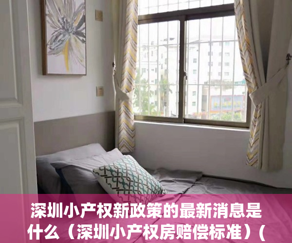 深圳小产权新政策的最新消息是什么（深圳小产权房赔偿标准）(深圳小产权最新政策法规)