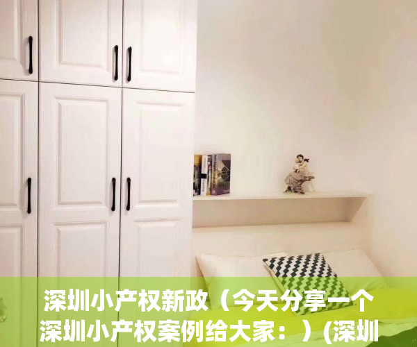 深圳小产权新政（今天分享一个深圳小产权案例给大家：）(深圳小产权房交易最新政策2021)