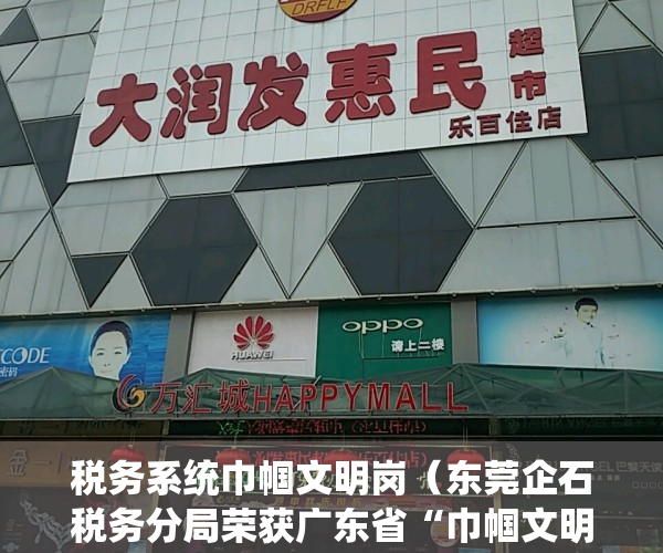 税务系统巾帼文明岗（东莞企石税务分局荣获广东省“巾帼文明岗”称号）