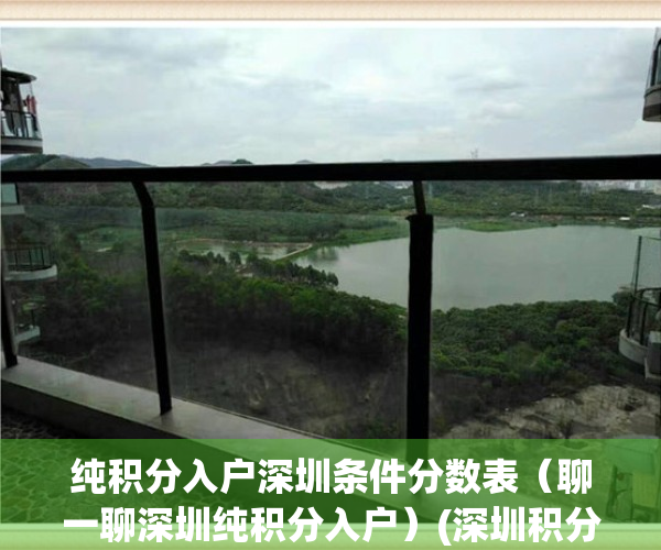 纯积分入户深圳条件分数表（聊一聊深圳纯积分入户）(深圳积分入户和纯积分入户的区别)