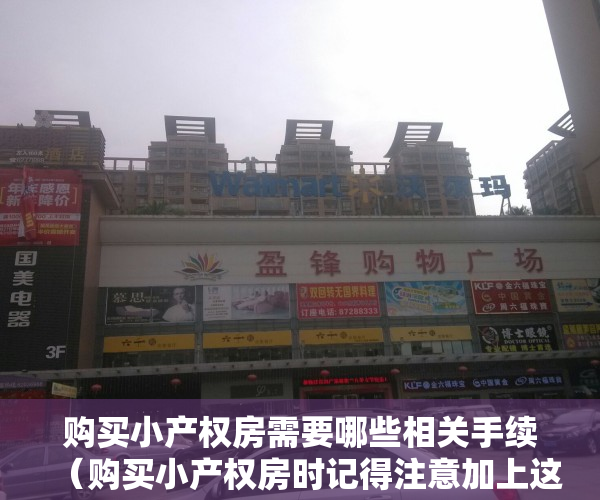 购买小产权房需要哪些相关手续（购买小产权房时记得注意加上这项条款，尽量避免后续纠纷）