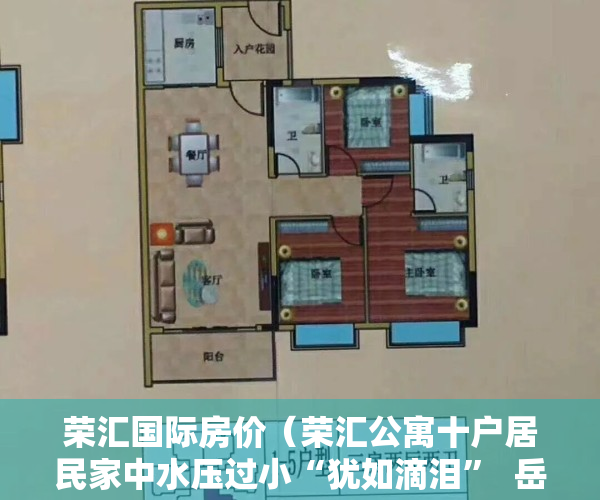 荣汇国际房价（荣汇公寓十户居民家中水压过小“犹如滴泪”  岳阳街道推动协调 用水难题妥善解决）