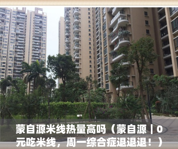 蒙自源米线热量高吗（蒙自源｜0元吃米线，周一综合症退退退！）(蒙自源米线汤底配方)