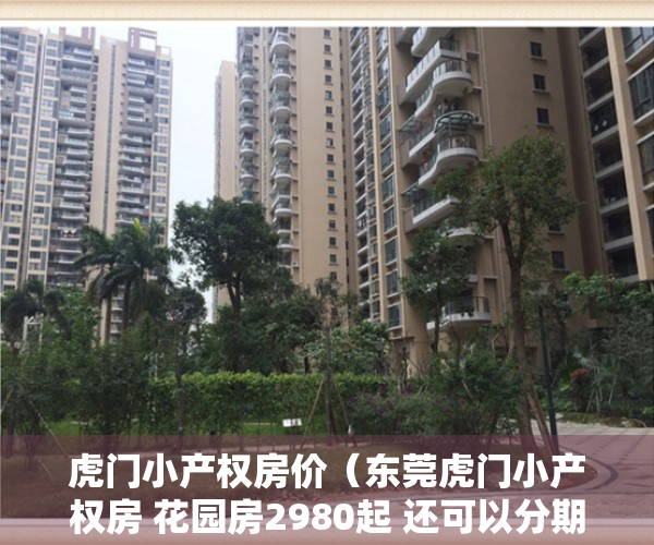 虎门小产权房价（东莞虎门小产权房 花园房2980起 还可以分期）