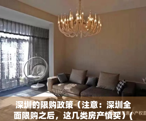 深圳的限购政策（注意：深圳全面限购之后，这几类房产慎买）(深圳限购政策细则2020)