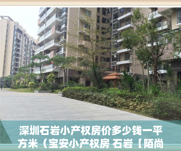深圳石岩小产权房价多少钱一平方米（宝安小产权房 石岩【陌尚花园】6栋统建楼）